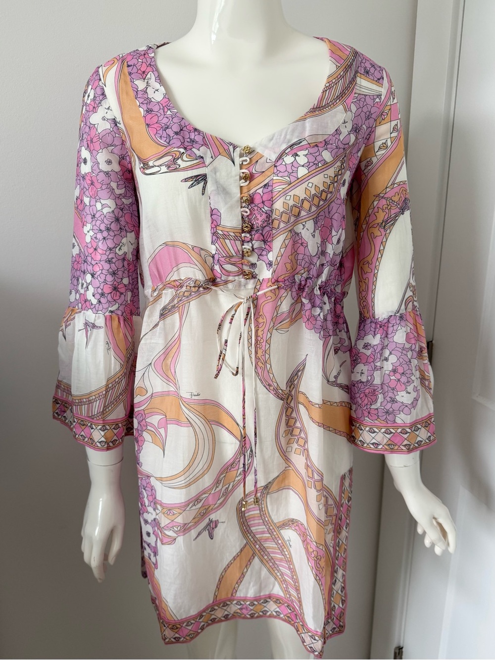 Authentic Emilio pucci tunic dress silk and cotton